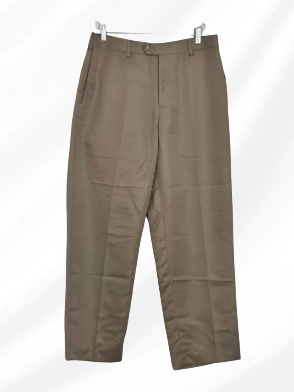 2/$20 Croft & Barrow Tan Dress Pants Mens Size 32x30 Classic Fit Casual